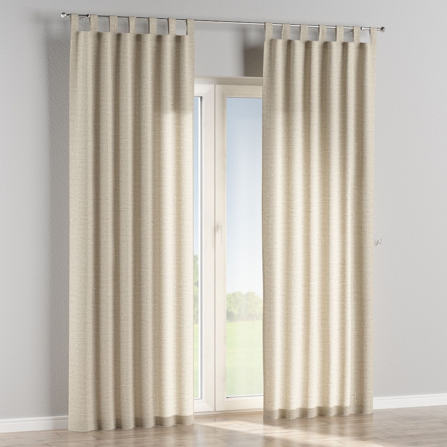 Zasłona na szelkach 1 szt. 130x260 naturalny len