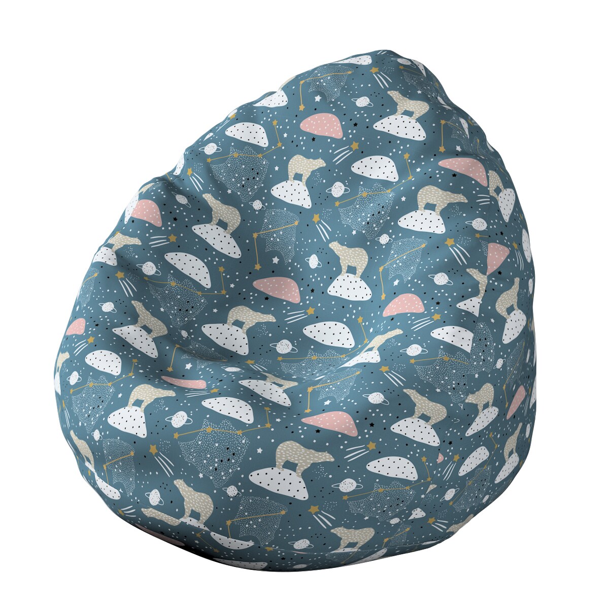 Worek do siedzenia Bowli, niebieski, Ø80 x 115 cm, Magic Collection