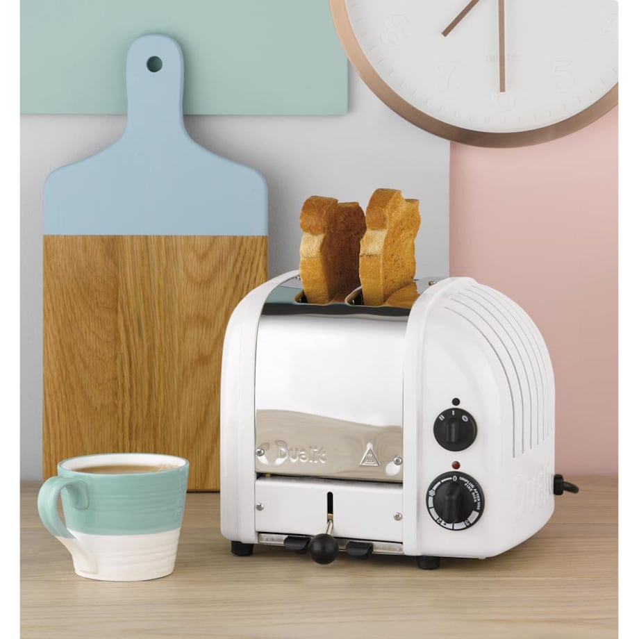 Toster na 2 kromki biały Classic, Dualit
