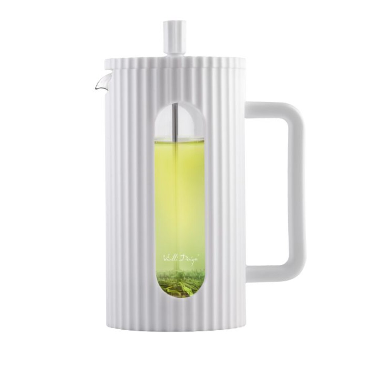Zaparzacz do kawy i herbaty 1000 ml Livio biały 0718