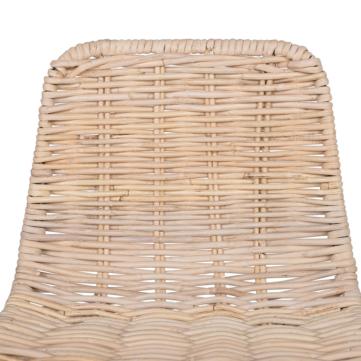 Zestaw 2 krzeseł barowych CASSITA Rattan Naturalny