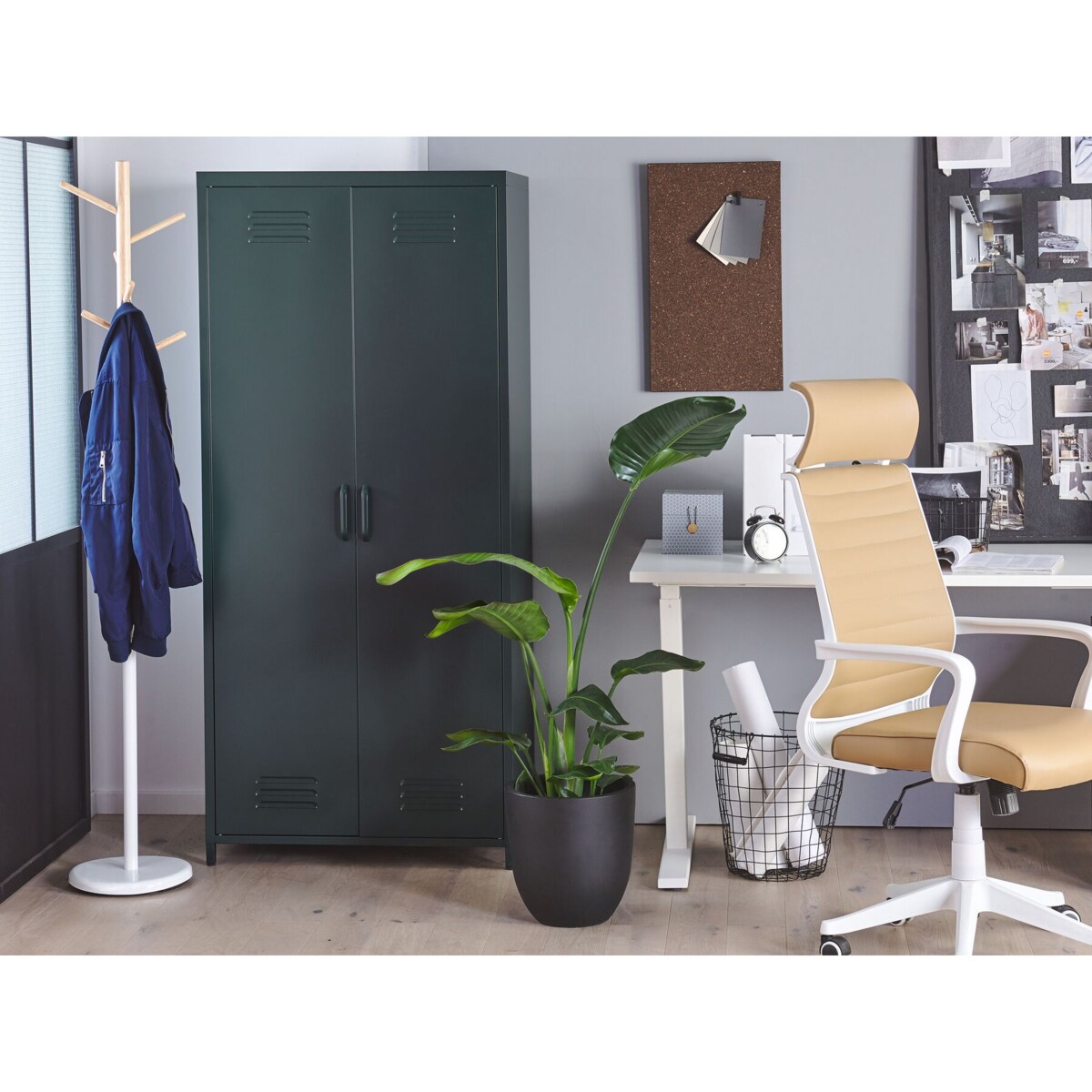 Szafa biurowa metalowa szara VARNA