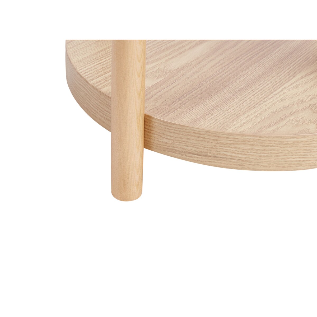 Stolik pomocniczy CONNELL Imitacja drewna Jasnobrązowy