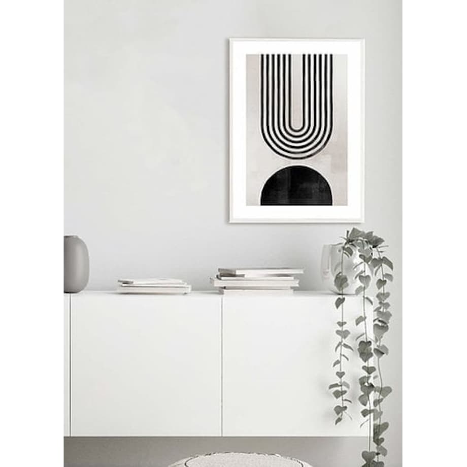 Poster Story, Plakat, Obraz - Czarny Łuk No1, wymiary 42 x 60 cm