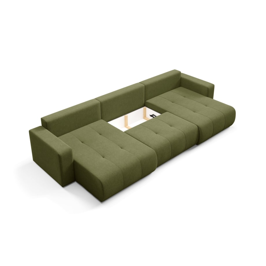 Narożnik MOLINIO U z funkcją spania Kolor: Wind 34