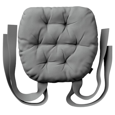 Poduszka na krzesło Marcin, szary, 40 x 37 x 8 cm, Loneta