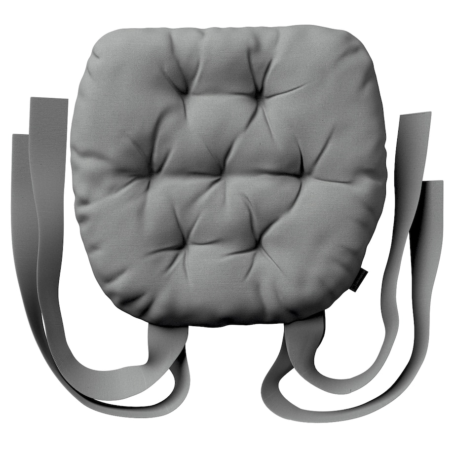 Poduszka na krzesło Marcin, szary, 40 x 37 x 8 cm, Loneta