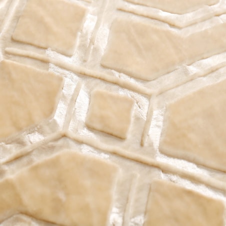 Gruby Ciepły miękki Koc na Łóżko Beżowy Tłoczony Narzuta Pled 160 x 200 Duży