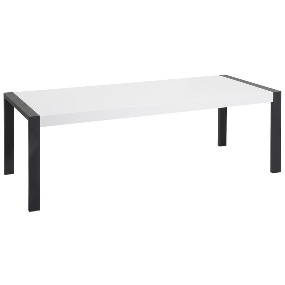 Stół do jadalni 220 x 90 cm biało-czarny ARCTIC I