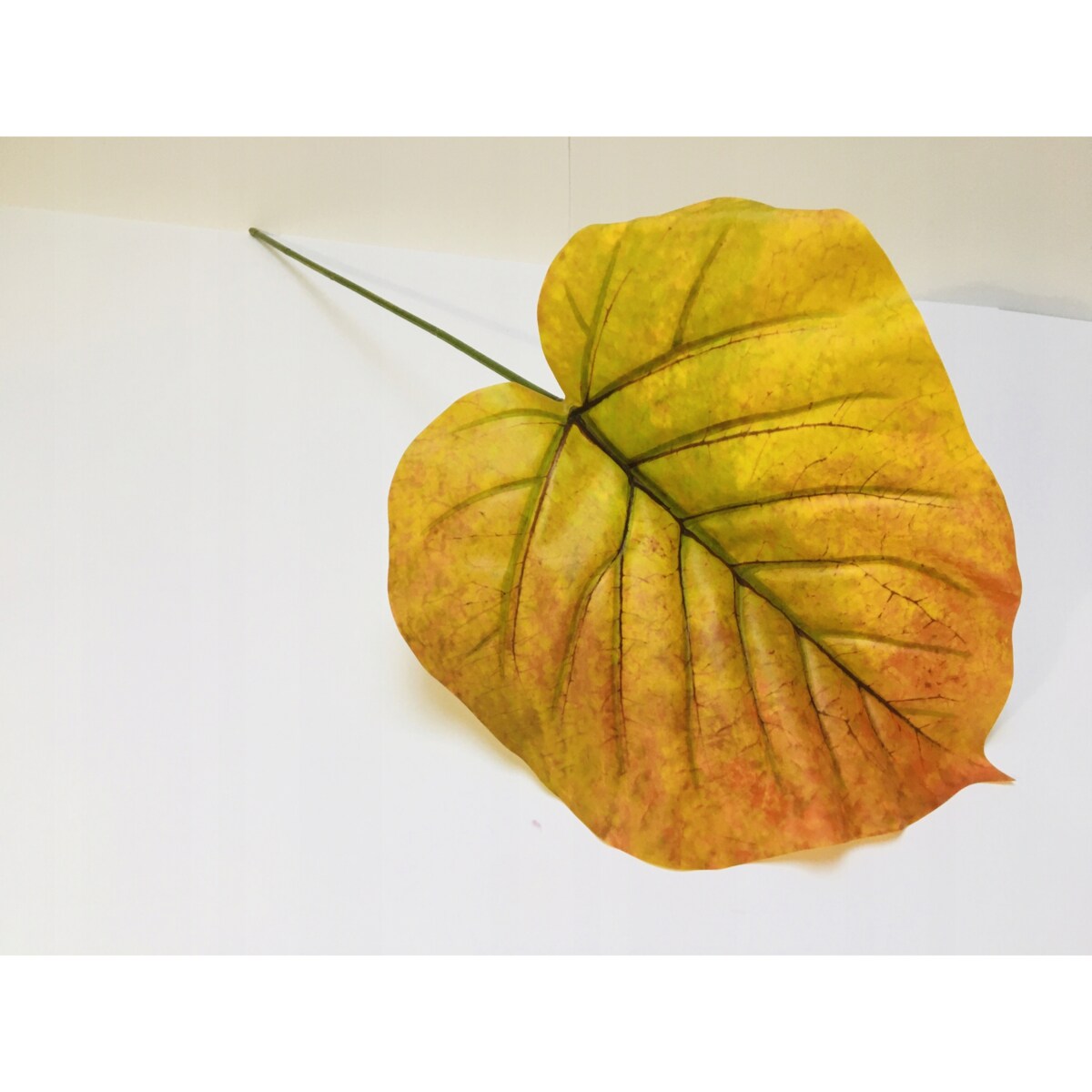 DUŻY LIŚĆ gumowany JESIENNY do stroika wiązanki bukiet łodyga dodatek pik