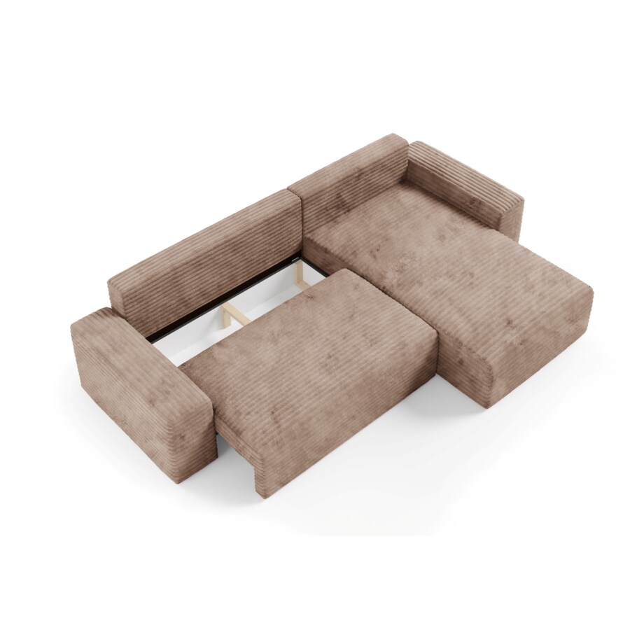 Narożnik COCO L z funkcją spania Kolor: TILIA 17