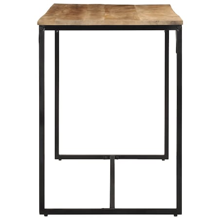 vidaXL Stół jadalniany, 110x55x75 cm, surowe lite drewno mango