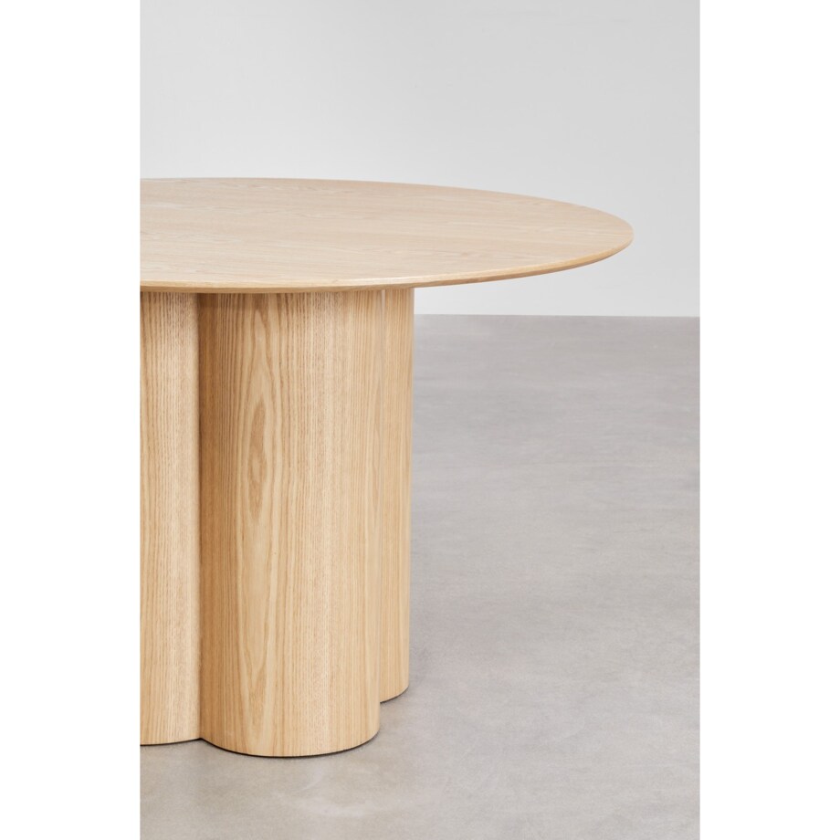 Okrągły stół do jadalni naturalny Athena Ø120 cm