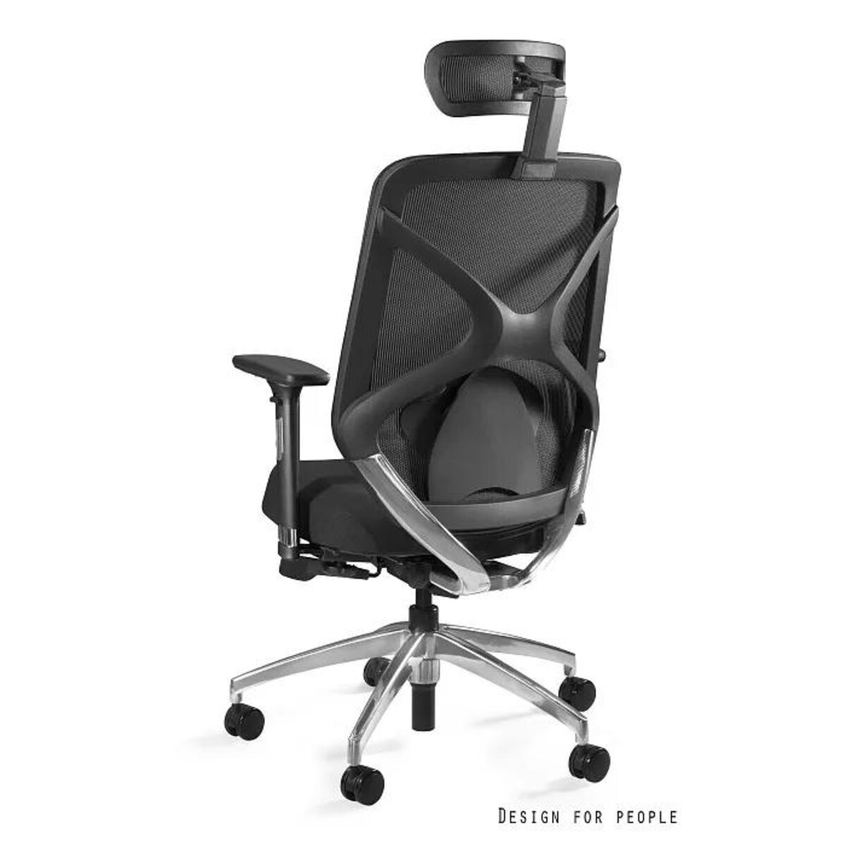 Fotel biurowy HERO czarny siatka/tkanina