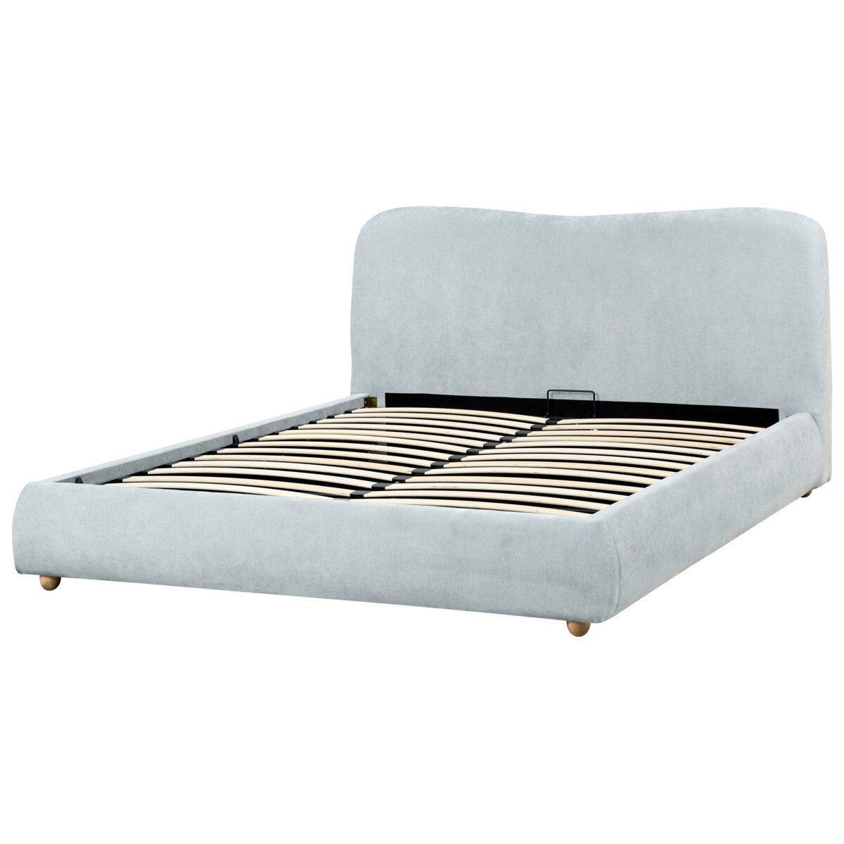 Łóżko z pojemnikiem BLAGNAC 160 x 200 cm Błękitny