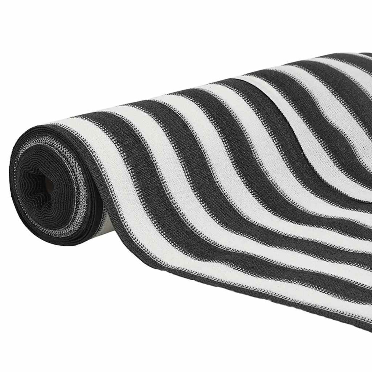 vidaXL Siatka cieniująca, antracytowo-biała, 2x25 m, HDPE, 150 g/m²