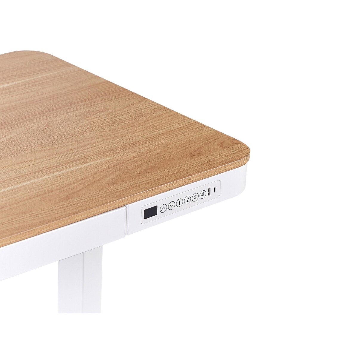 Biurko regulowane Elektryczny 120 x 60 cm Jasne drewno KENLY