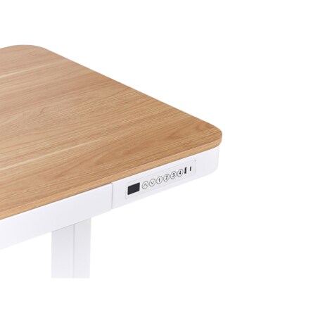 Biurko regulowane Elektryczny 120 x 60 cm Jasne drewno KENLY