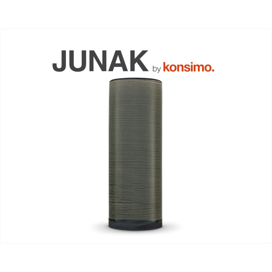Konsimo JUNAK Wazon, czarnozielony