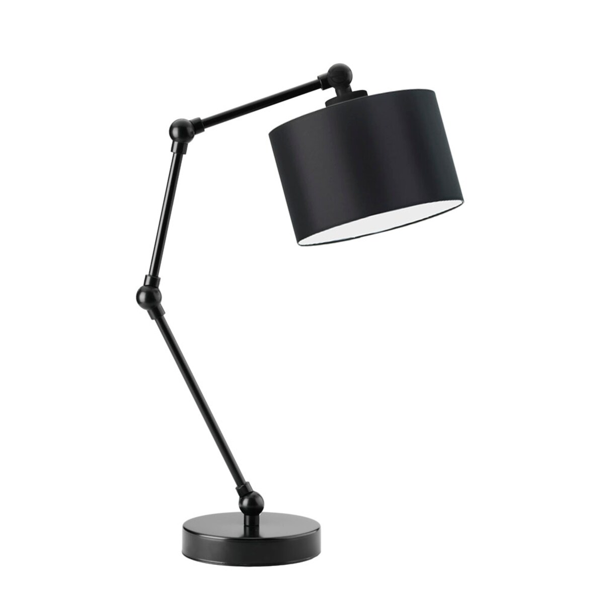 Lampka nocna przegubowa na biurko lampa biurkowa regulowana LED z abażurem walec MODERN