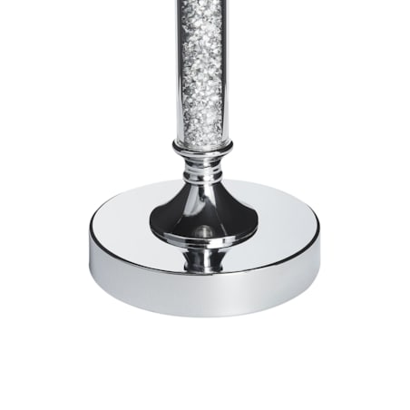 Świecznik szklany 41 cm srebrny ABBEVILLE