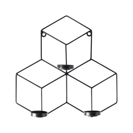 Świecznik wiszący TAROUCA Metal 31 cm Czarny