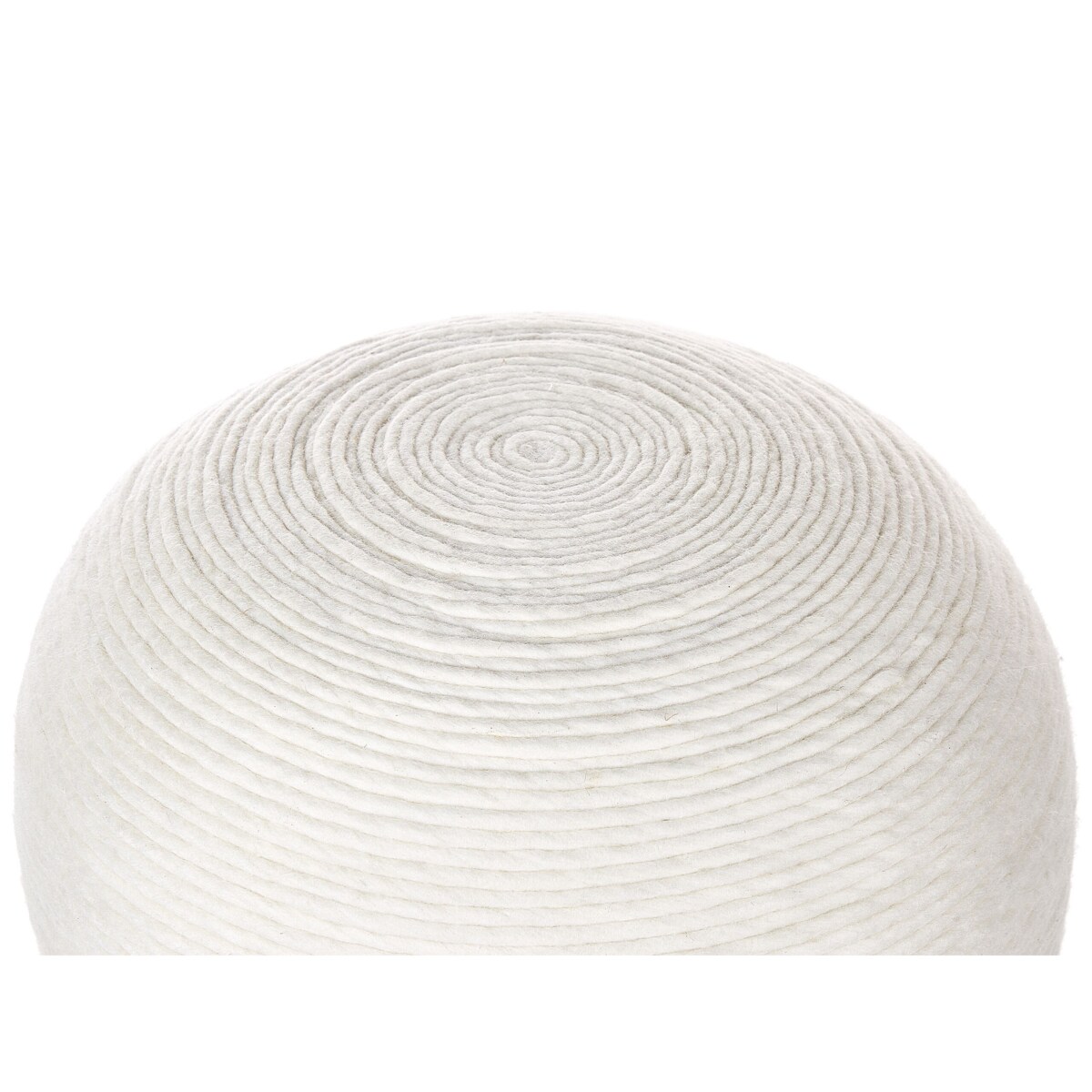 Puf wełniany 50 cm biały TAKHABI