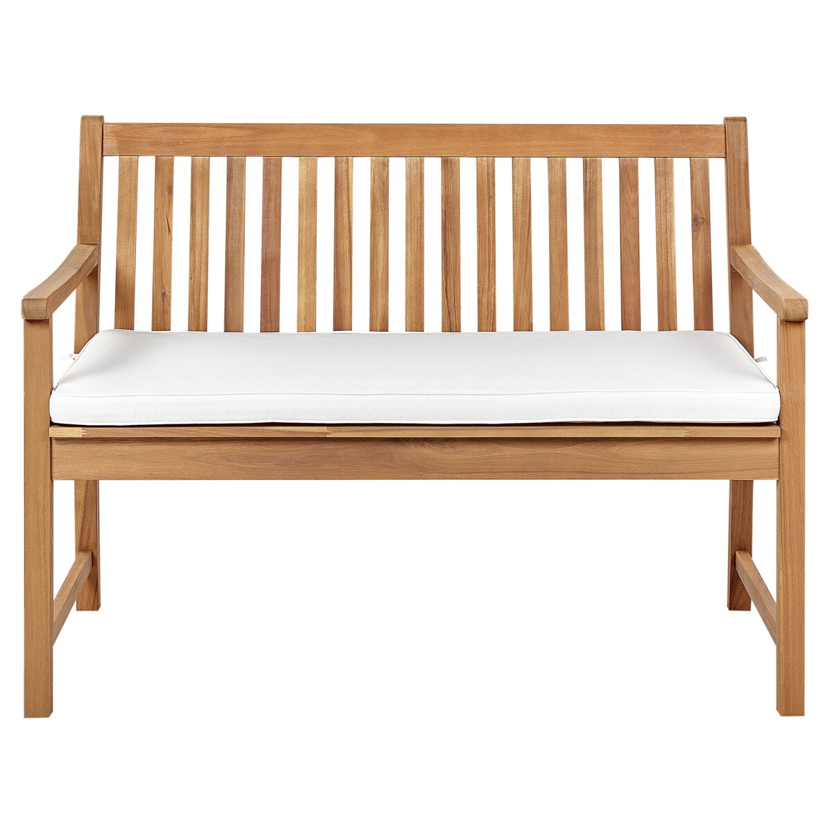 Poduszka na ławkę ogrodową VIVARA 112 x 54 cm Złamana biel