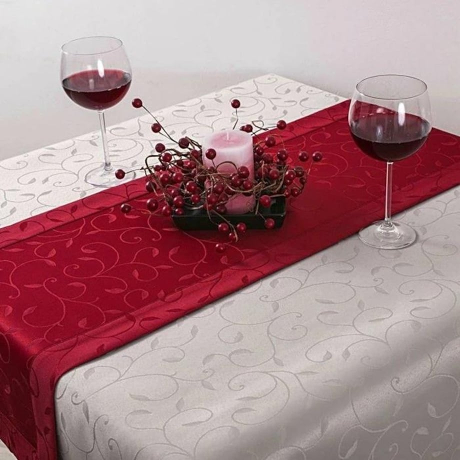 Bieżnik Dafne biały (2000) O5 - 40x140 cm - biały
