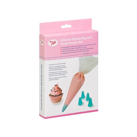 Rękaw cukierniczy z 5 tylkami - silikonowy / Tala
