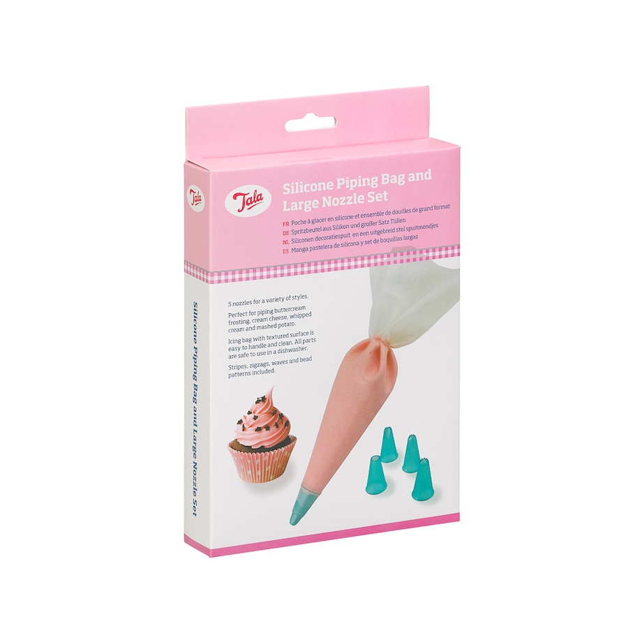 Rękaw cukierniczy z 5 tylkami - silikonowy / Tala