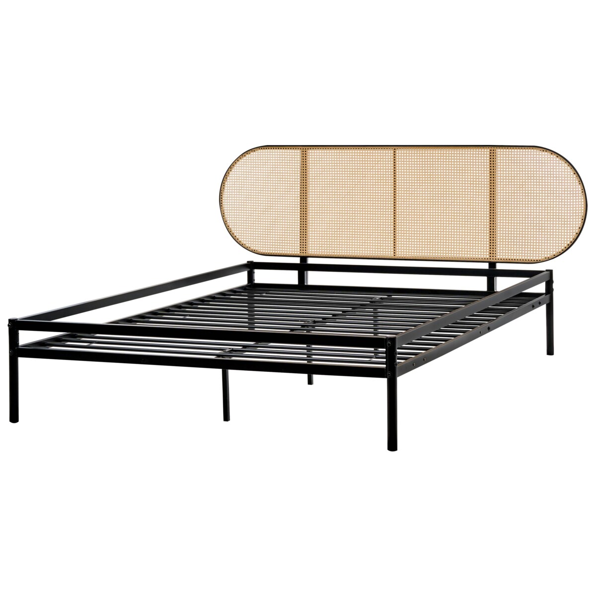 Łóżko Metal BOULIN 160 x 200 cm Czarny