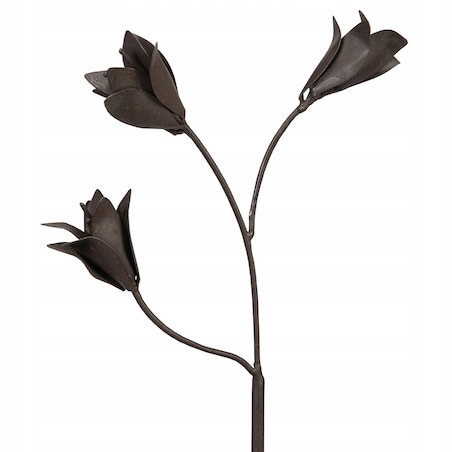 DEKORACJA OGRODOWA do wbicia w ziemię KWIATY metal