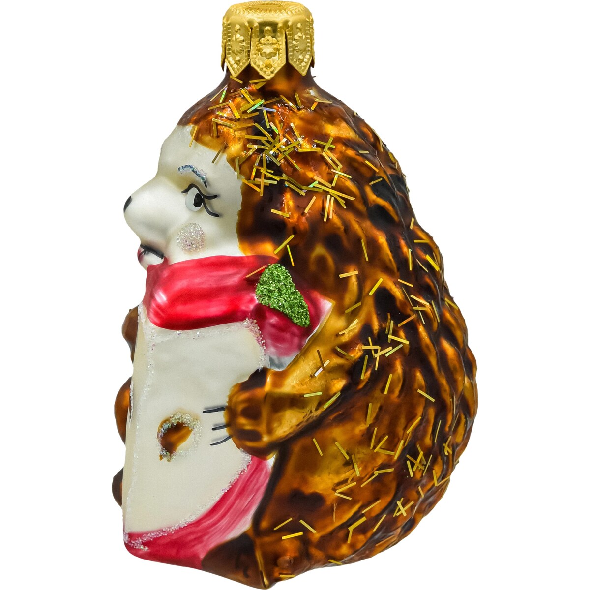 Bombka choinkowa: Jeżyk z jabłkiem