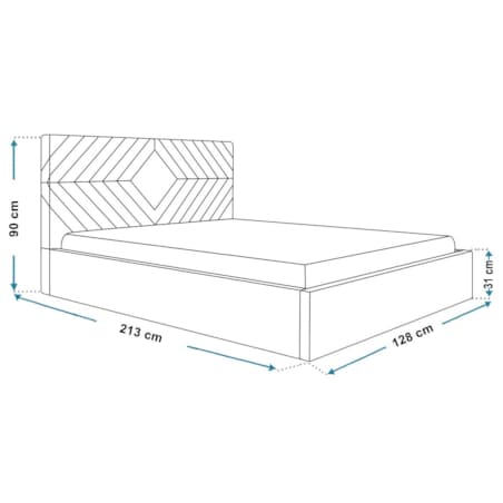 Łóżko tapicerowane 120x200 OLDO 2 jednoosobowe, pojemnik-butelkowa zieleń