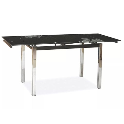 Stół GD-017 110(170)x74 czarny rozkładany