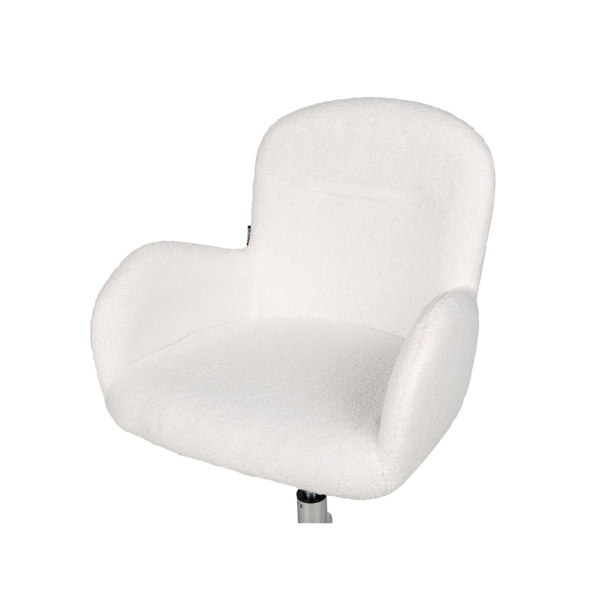 Krzesło biurowe regulowane boucle białe PRIDDY