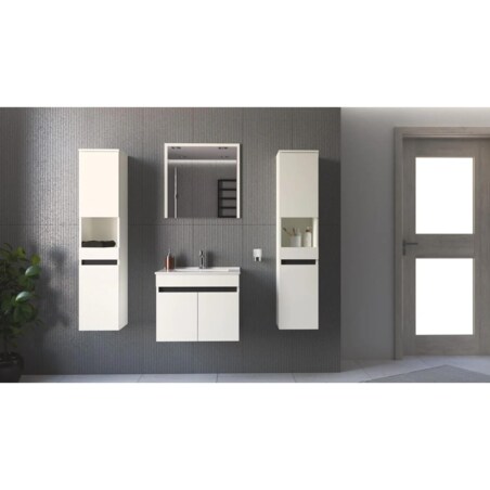 Lustro łazienkowe FIGARO 60cm białe