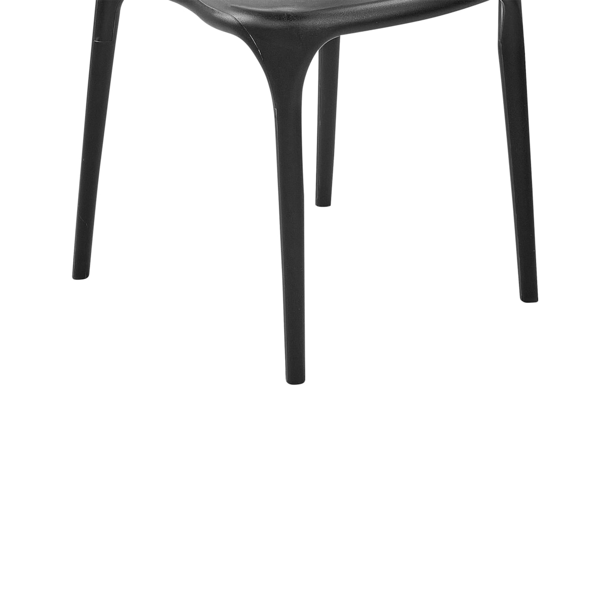 Zestaw 4 krzeseł do jadalni czarne GUBBIO