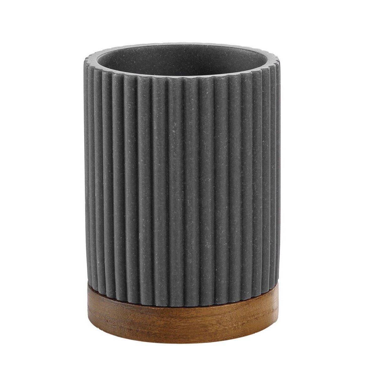 Prążkowany kubek łazienkowy NIAGARA, 8 x 10.8 cm