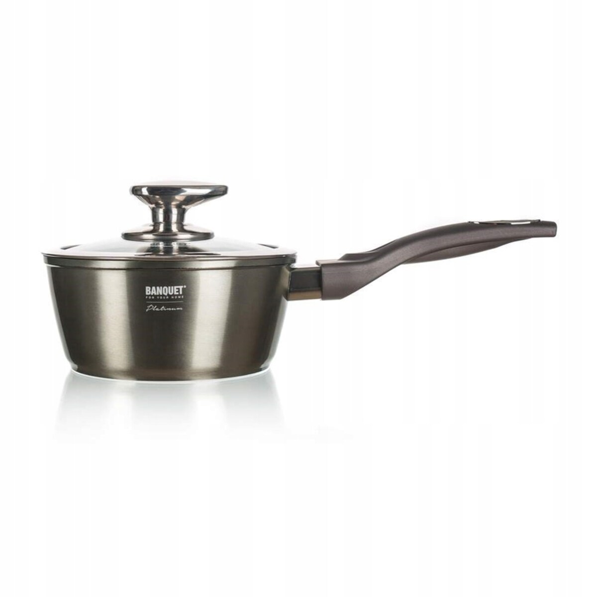 GARNEK RONDEL 16 cm 1,2 L kuchenny METALLIC premium banquet na prezent box