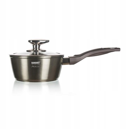 GARNEK RONDEL 16 cm 1,2 L kuchenny METALLIC premium banquet na prezent box