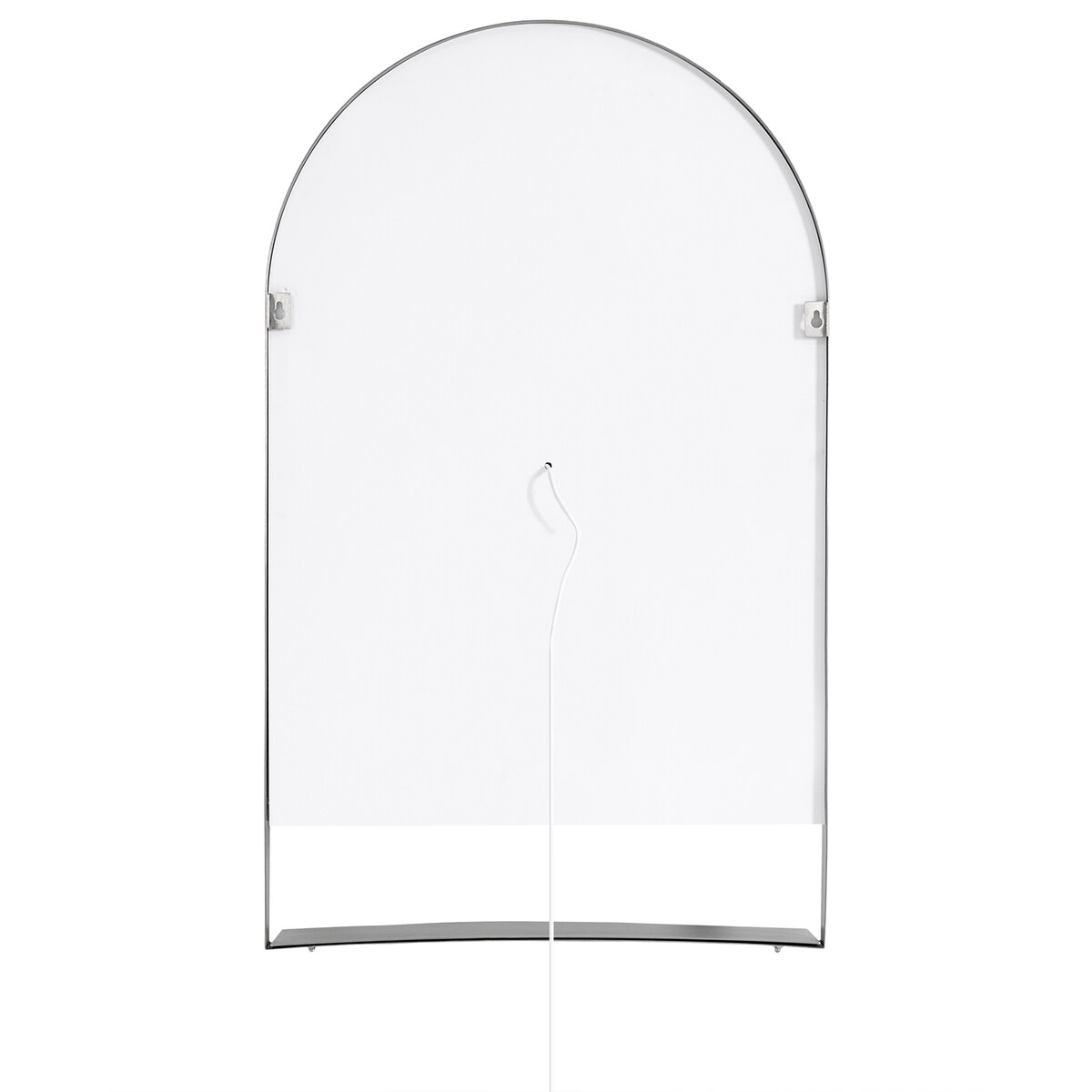 Lustro łazienkowe LED VALOUZE 61 cm 100 cm z półką Srebrny