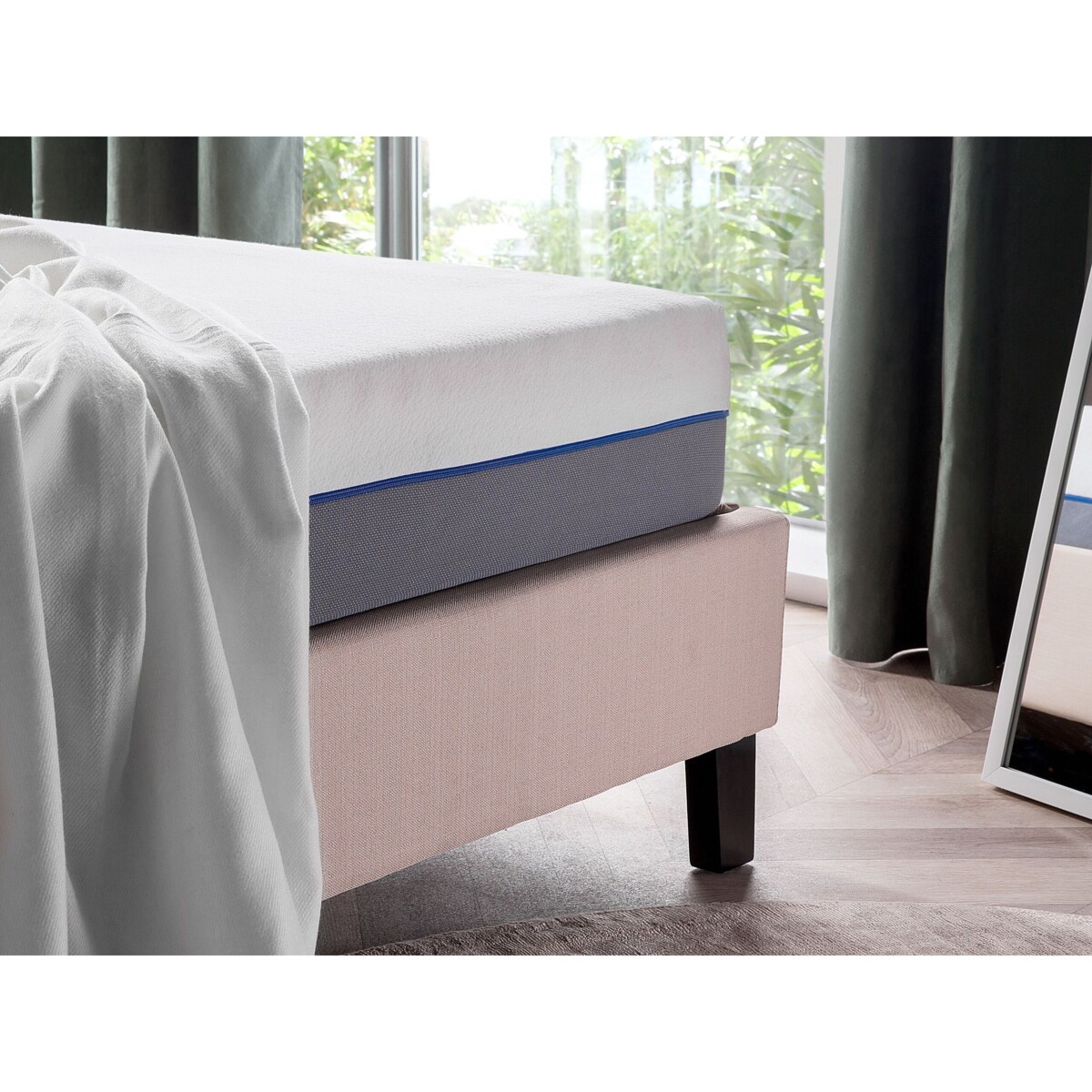 Materac memory foam zdejmowany pokrowiec 180 x 200 cm GLEE
