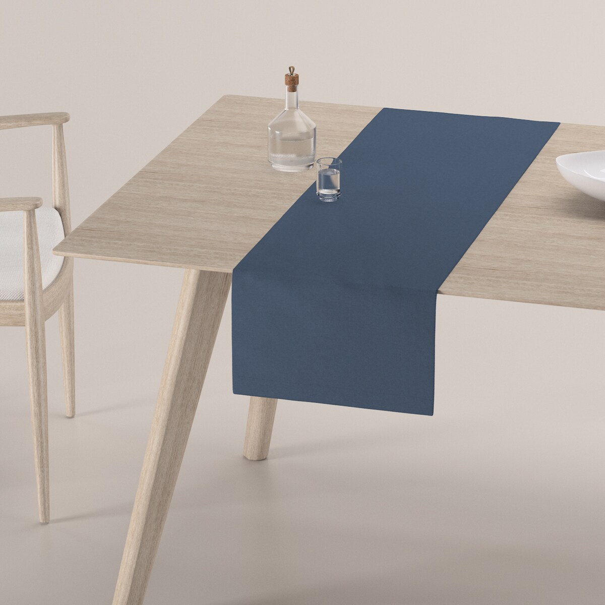 Bieżnik prostokątny 40x130 granatowy