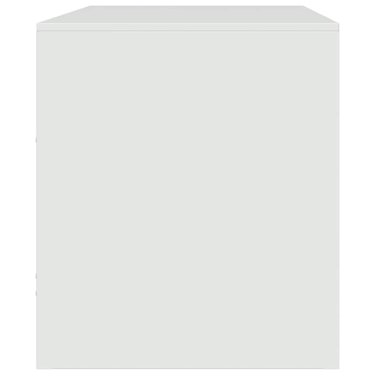 vidaXL Szafka pod telewizor, biała, 67x39x44 cm, stalowa