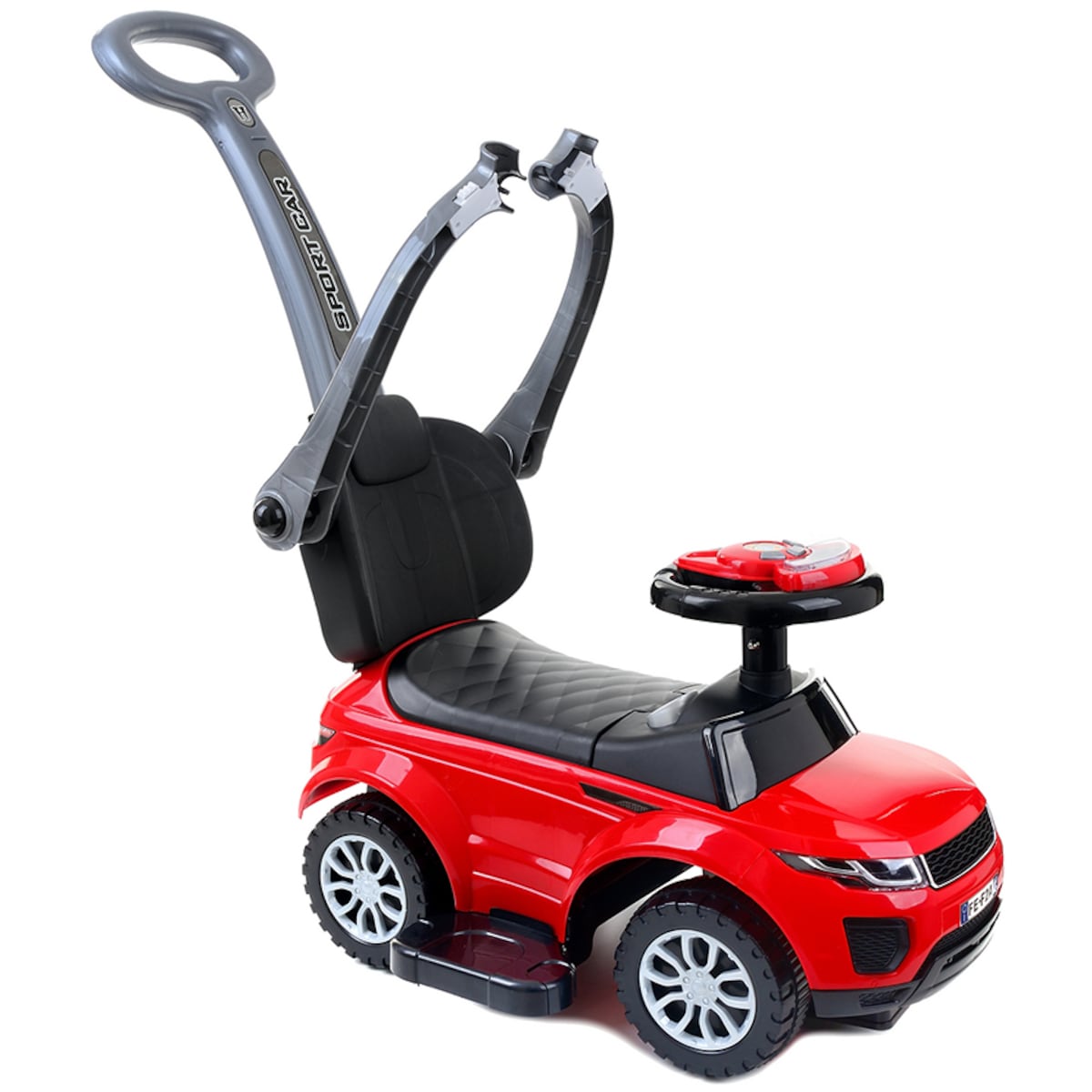Jeździk FUNFIT KIDS czerwony samochodzik dla dzieci pchacz 3w1 do 27 kg