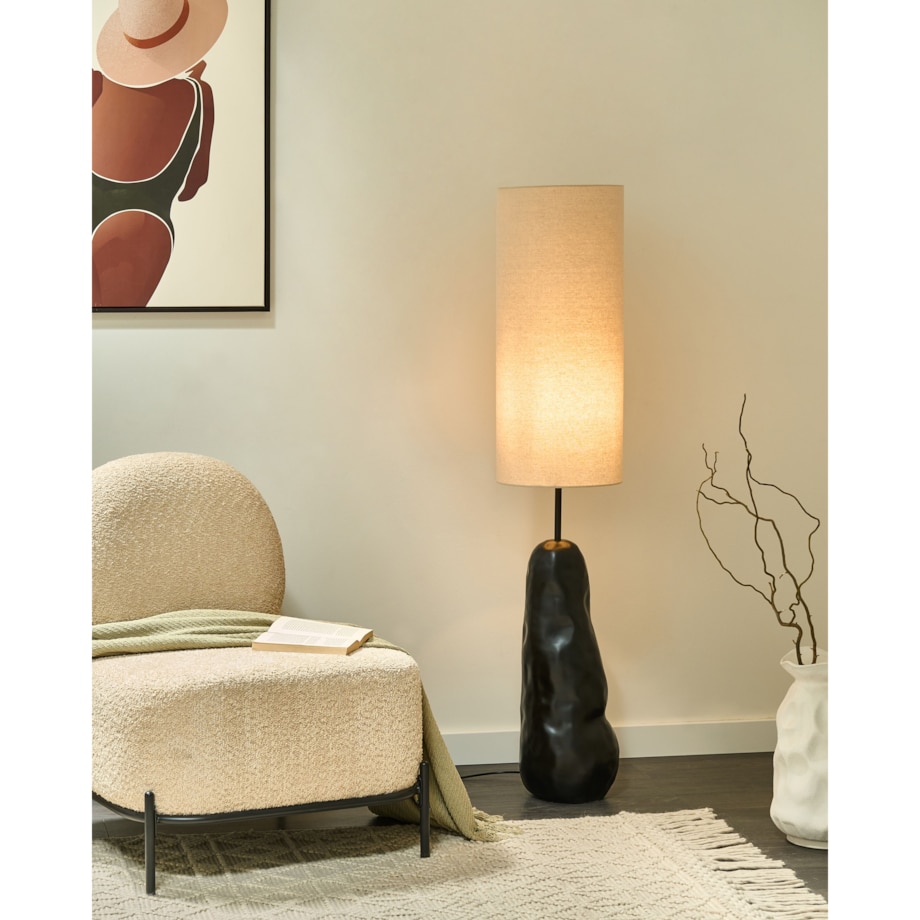 Lampa podłogowa SELB Ceramika Czarny