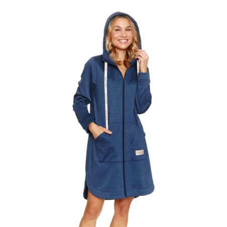 Doctor Nap Granatowy szlafrok damski - S