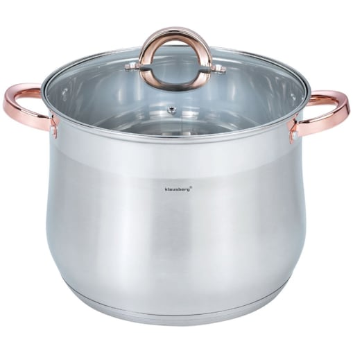 Garnek stalowy gastronomiczny duży 10.7L 26cm Rose Gold KLAUSBERG